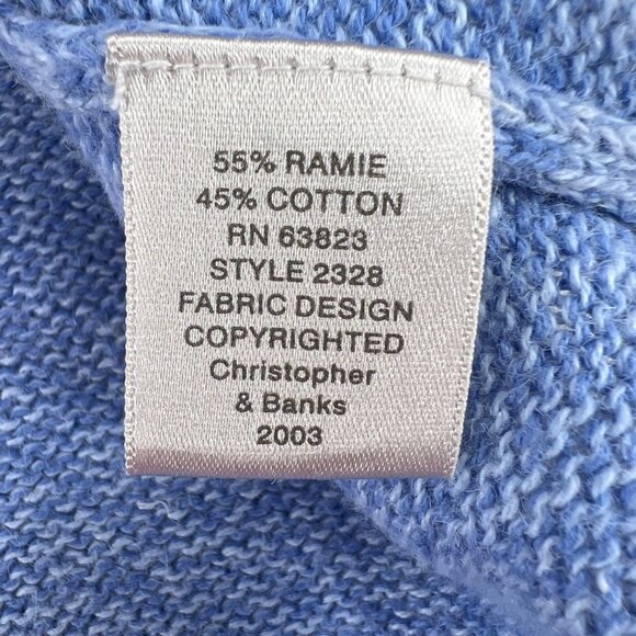 Christopher & Banks Hand Embroidered Vintage Sweater M Short Sleeves Butterflies - Picture 4 of 7